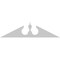 Ekena Millwork Acorn Architectural Grade PVC Pediment, 76"W x 19"H x 2-3/4"P (Pitch 6/12) PEDPS076X190ACR00 - alternate 4